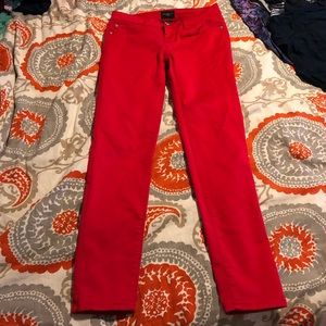 Red jeans size 3